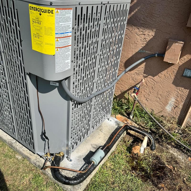 Leaking heat pump replaced, Vero Beach