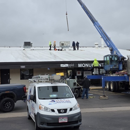 HVAC repair on a commercial property