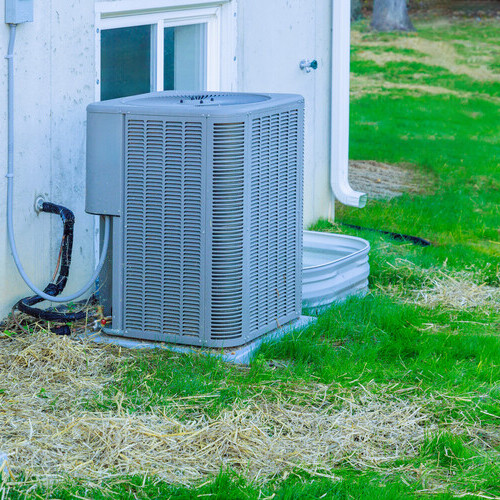 AC being installed outside