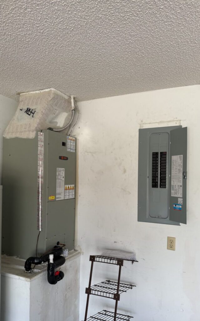 Furnace and breaker box