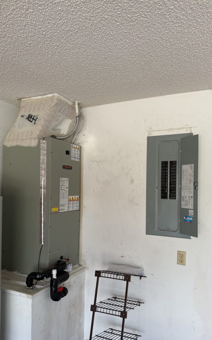 Furnace and breaker box